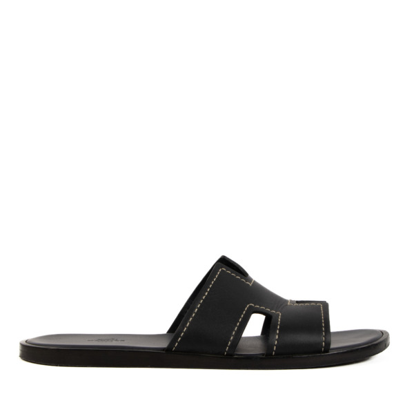 【希少】HERMES Izmir Shearing Fur Black 44 希少】HERMES Izmir Shearing Fur Black 44 Izmir sandal