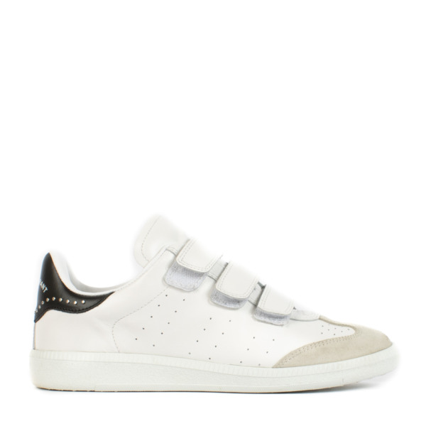 Isabel Marant White Beth Studded Low-Top Sneakers - size 36