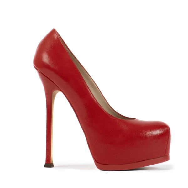 Saint laurent shoes red hotsell