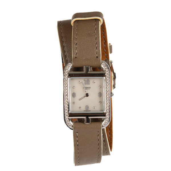 Hermès Diamonds Cape Cod Small 31mm Double Tour Watch