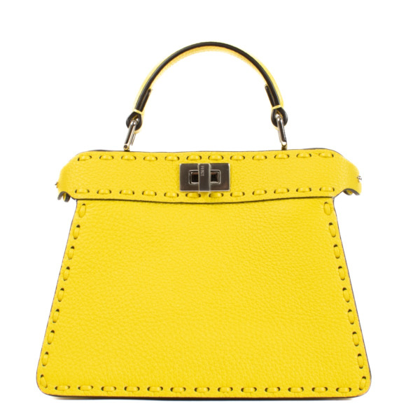 Fendi Pomelo Selleria Peekaboo ISeeU Petite Bag ○ Labellov