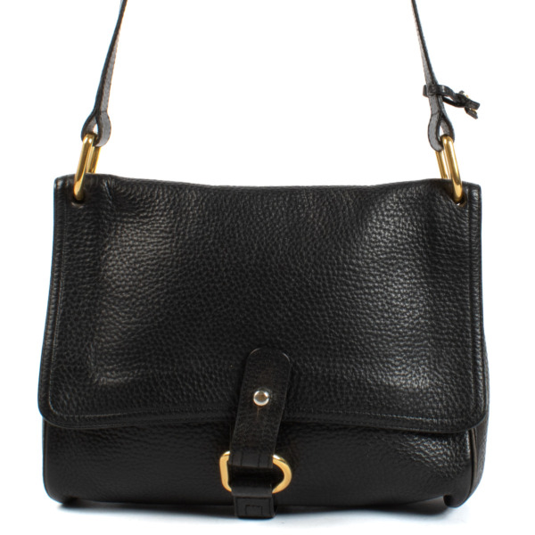 Delvaux Black Small Fichu Shoulder Bag ○ Labellov ○ Buy