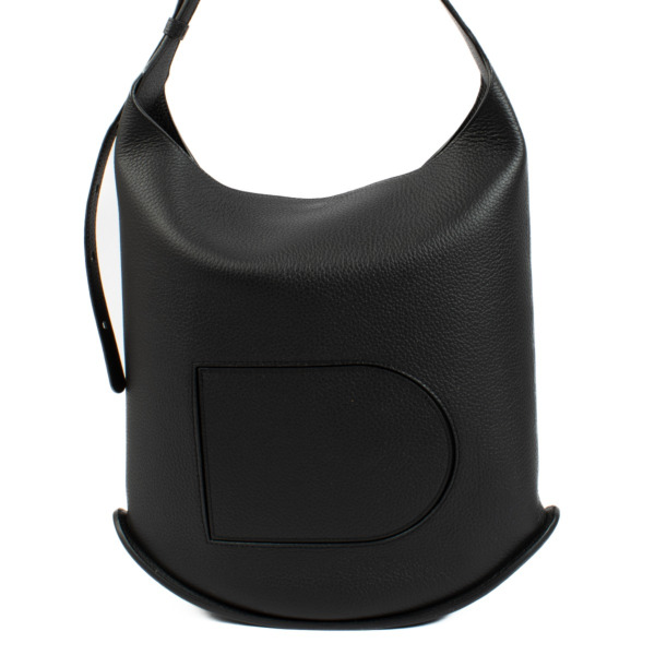 Delvaux Black Taurillon Soft Pin Hobo GM Bag ○ Labellov