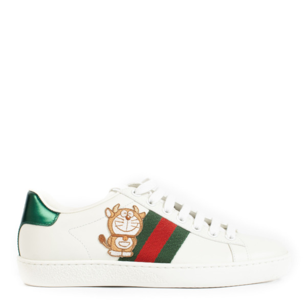 GUCCI xドラえもん 厚底スニーカー クリーム色 中古・古着通販】GUCCI (グッチ) DORAEMON (ドラエモン) スニーカー