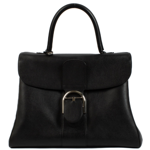 美品✨ デルヴォー　DELVAUX クラッチバッグ　シボ革 ブラック 黒 DELVAUX デルヴォー クラッチバッグ Presse A5 Pouch レザー