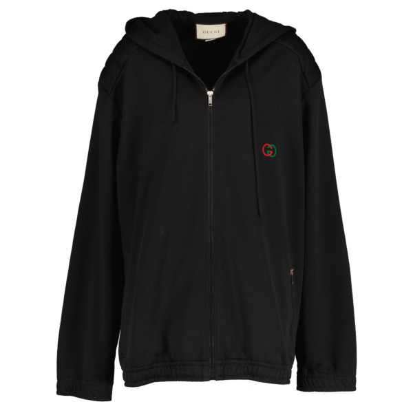 メーカー直売 - 人気ランキング Gucci Black Size - Hoodie G Interlocking Jersey Technical トップス