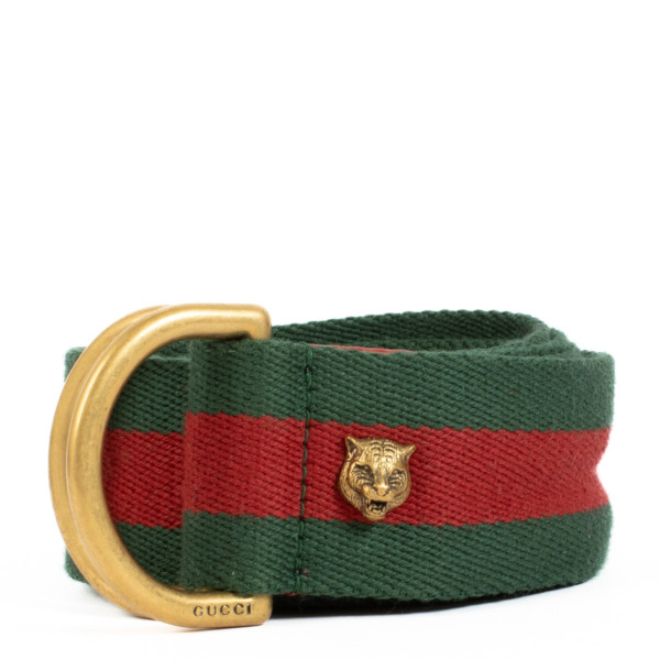 Gucci Web Feline D Ring Belt ○ Labellov ○ Buy and Sell