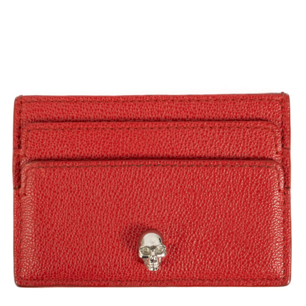 Alexander McQueen Red Card Holder ○ Labellov ○ Buy and