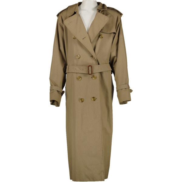 Burberry Vintage Beige Long Trench Coat Size UK16 Labellov Buy