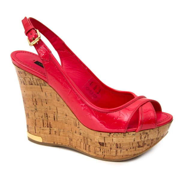 _Never Used_ Louis Vuitton Pantheon Vernis Leather Rouge Grenadine ...