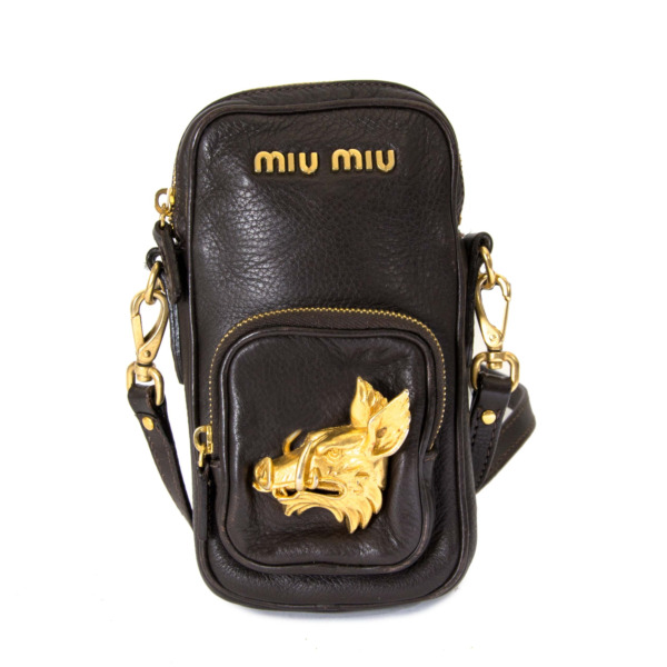 Miu Miu Brown Leather Shoulder bag ○ Labellov ○ Buy and Sell