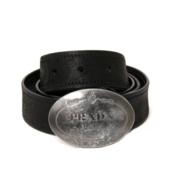 小物 Prada leather belt archive Prada Black Leather Belt - Size 90 ○ Labellov ○ Buy and Sell