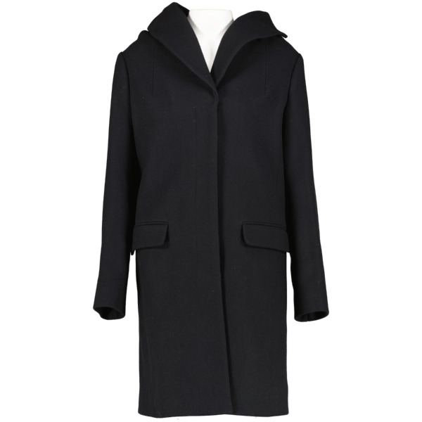 国産品 Labellov ○ Hood With Coat Wool Black Prada ○ Sell and Buy ジャケット・アウター