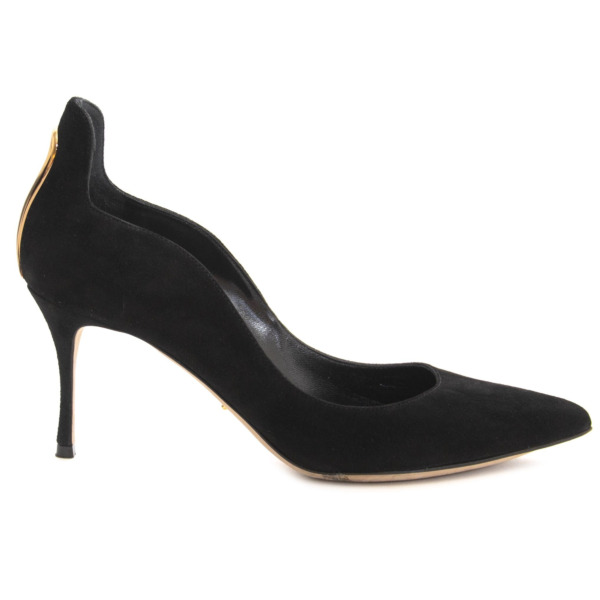 Sergio Rossi Black Heels Gold - size 37 ○ Labellov ○ Buy