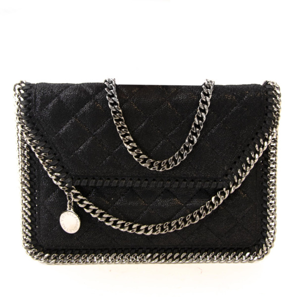 【関税&送料込】Stella Mccartney Borsa Falabella Mini Con Cr Stella McCartney Falabella Studded Chain Mini Tote Bag Black