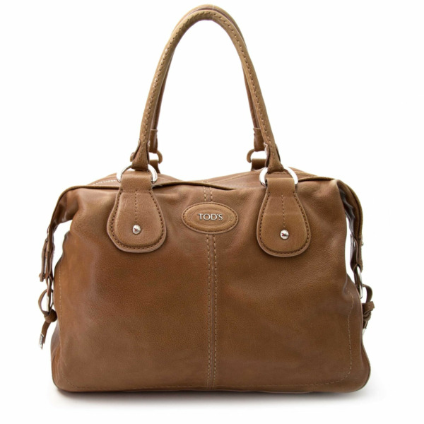 Tods Brown Bowling Bag Labellov Buy and Sell Authentic Luxury