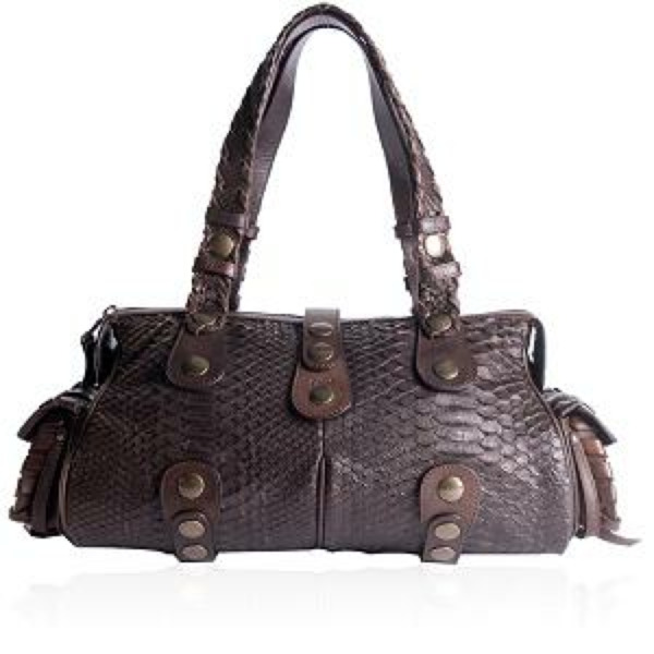 ChloeクロエSilveradoシルベラードパイソンハンドバッグ/メタルグレー ChloeクロエSilveradoシルベラードパイソンハンドバッグ/メタル
