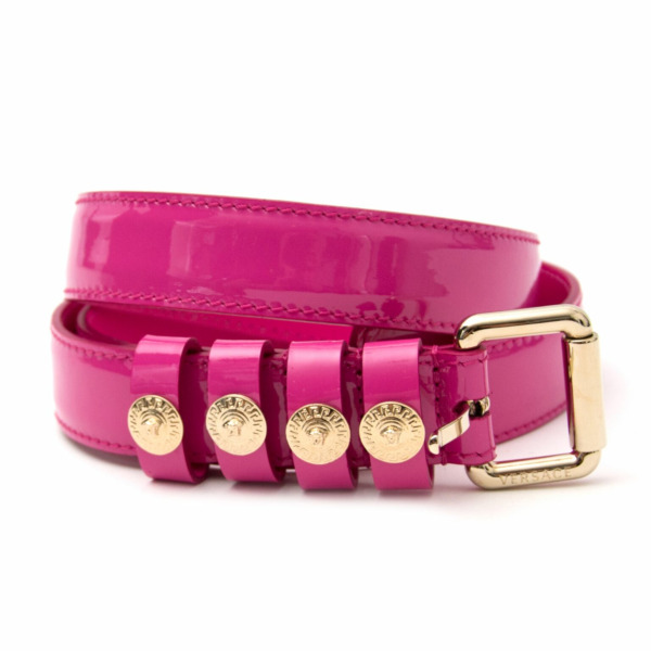 pink versace belt