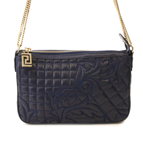 【破格値下げ】 versace_blue_crossbody_bag_134 バッグ